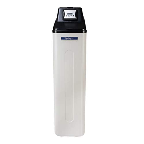 iSpring Sistema de suavizante de agua para toda la casa con función de lavado a retraso, 45,000 granos de alta capacidad para hogares y negocios, modelo: WCS45KG