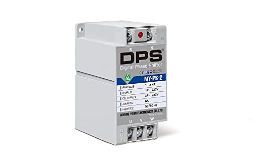Convertidor monofásico a 3 fases, modelo My-PS-2, adecuado para motor 3 fases de 1HP (0.75Kw) 3 amperios 200-240V, DPS debe ser utilizado solo para un motor, entrada/salida 200V-240V, tipo digital