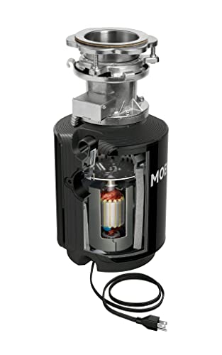 Moen GXB75C Host Series Control Activación 3/4 HP Eliminación de basura con reducción de sonido, cable de alimentación incluido