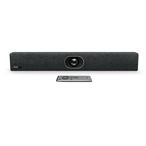 Yealink UVC40 - Cámara de video conferencia USB 4K 60FPS con certificación Teams Zoom 133° con 8 micrófonos y altavoces