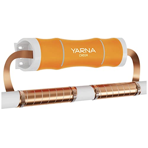 Sistema descalcificador de agua electrónico capacitivo, suavizante de agua alternativo sin sal para toda la casa, reduce los efectos de la cal [CWD24, tubo máximo de 1 pulgada]