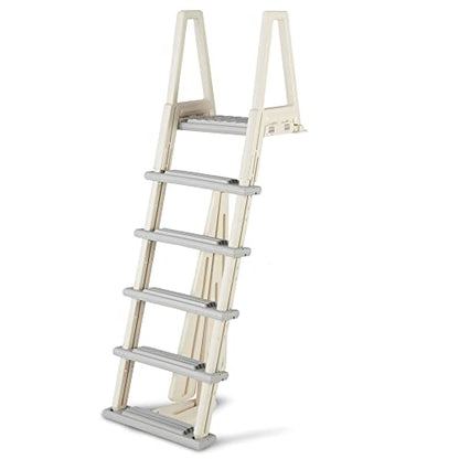 CONFER 6000X - Escalera de piscina resistente, para paredes de 42 a 56 pulgadas (106 a 142 cm) de alto.