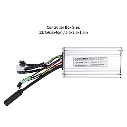 Bnineteenteam Kit de Conversión de Bicicleta Eléctrica, Juego de Motor de Cubo de Rueda Trasera de Alta Eficiencia de 48 V 500 W con Medidor de Pantalla KT-900S para Bricolaje(26 Inch 12G Spokes) Accesorios para la conversión de bicicletas eléctricas