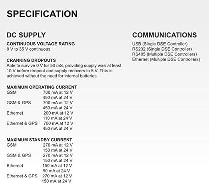 DSE890 Original - Fabricado en Reino Unido | DSEWebNet Gateway | Monitoreo remoto con 2G y 3G GSM/Ethernet | Incluye funcionalidad GPS | DSE0890-01 | 1 año de garantía!