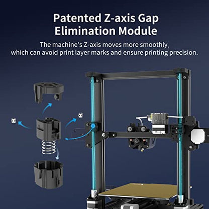 ANYCUBIC Vyper Impresora 3D, actualización de nivelación automática, impresora FDM rápida, diseño de estructura integrada con TMC2209 32 bits de placa base silenciosa, plataforma magnética extraíble, tamaño de impresión de 9.6 x 9.6 x 10.2 pulgadas