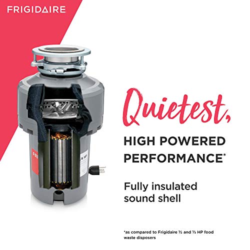 Frigidaire FF13DISPC1 - Triturador de basura con cable de 1,25 HP para fregaderos de cocina