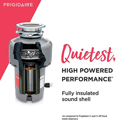 Frigidaire FF13DISPC1 - Triturador de basura con cable de 1,25 HP para fregaderos de cocina