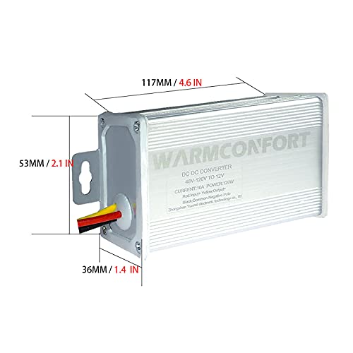 Convertidor de voltaje reductor de 48 V 72 V 96 V 120 V a 12 V 120W para carrito de golf 10amp IP55