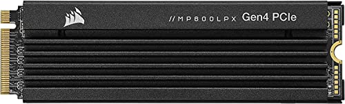 Corsair MP600 Pro LPX 2TB M.2 NVMe PCIe x4 Gen4 SSD Optimized PS5 Up to 7,100MB/sec Sequential Read 6,800MB/sec Sequential Write Speeds