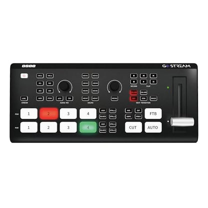 Osee GoStream Deck Pro - Conmutador mezclador de video portátil multiformato con 6 puertos HDMI y 2 USB