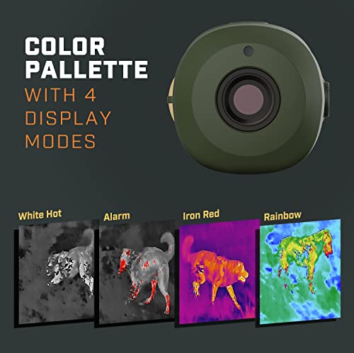 Amcrest Monocular de imágenes térmicas para caza de 256 x 192 (50 Hz), resistente a la intemperie, mira óptica para caza nocturna al aire libre, imágenes térmicas, visión térmica infrarroja, visión térmica