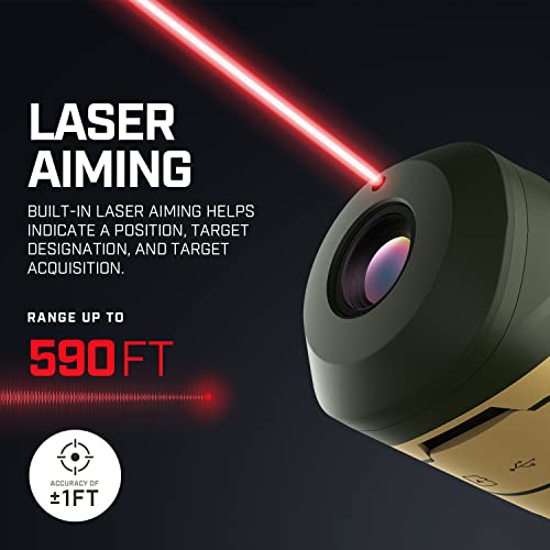 Amcrest Monocular de imágenes térmicas para caza de 256 x 192 (50 Hz), resistente a la intemperie, mira óptica para caza nocturna al aire libre, imágenes térmicas, visión térmica infrarroja, visión térmica