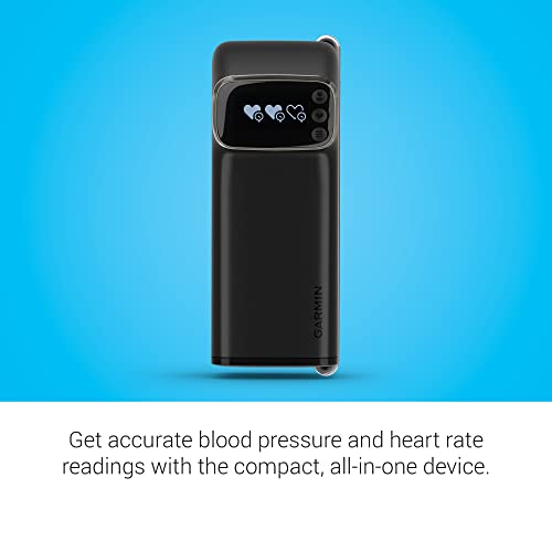 Garmin Index™ BPM, monitor inteligente de presión arterial, dispositivo médico aprobado por la FDA, fácil de usar con pantalla integrada