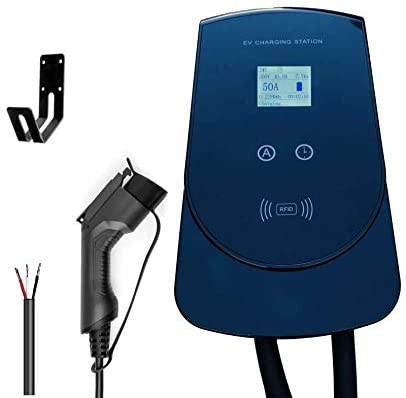 50amp PRIMECOMTECH Level 2 Estación de carga inteligente para vehículos eléctricos de 220 todas las marcas de vehículos eléctricos 