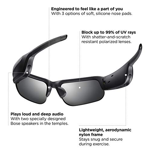 Bose Frames Tempo - Gafas de sol deportivas con lentes polarizadas y conectividad Bluetooth