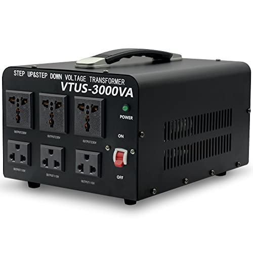 Convertidor de transformador de voltaje de 3000W convertidor de 110-120 V a 220-240 V y de 220-240 V a 110-120 V