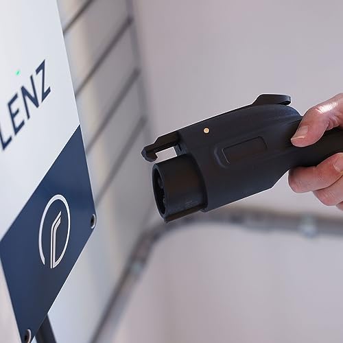 LENZ Estación de carga impermeable para vehículos eléctricos de nivel 2 (EV) de 40 amperios [certificado de seguridad], ETL con certificación UL 2494, Energy Star, certificado ‎EVSE-W1-40-A