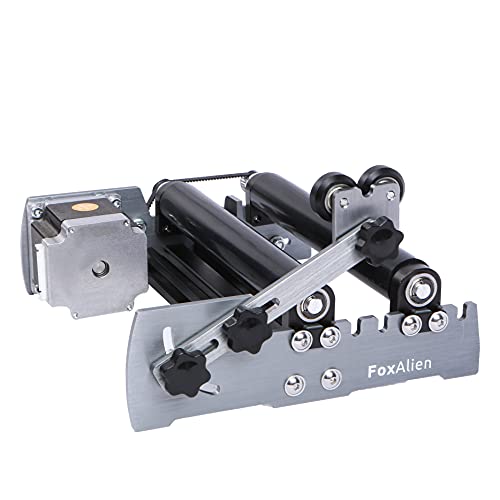 FoxAlien R57 - Módulo de grabado de rodillo giratorio de eje Y para objetos cilíndricos, superficie curvada para FoxAlien 4040-XE CNC Router máquina de grabado
