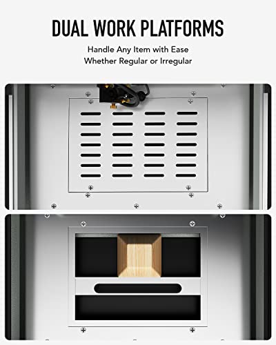 OMTech Grabador láser de CO2 de 40 W, máquina de grabado láser K40+ de escritorio de 8 x 12 pulgadas para uso doméstico, cortador de grabado láser compatible con LightBurn