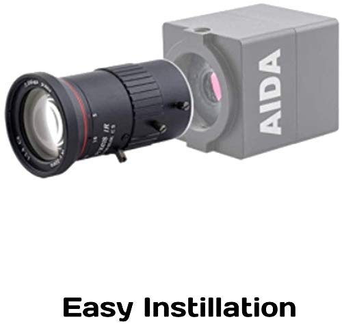 AIDA Imaging Full HD HDMI/IP/NDI |HX PoE POV Cámara con AIDA Imaging HD Varifocal 0.197-1.969 in Manual Iris CS