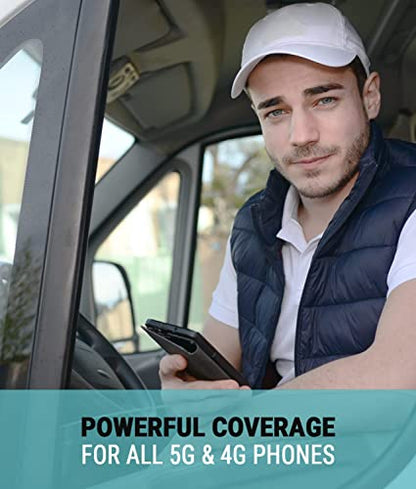 SureCall Fusion2Go OTR - Amplificador de señal de teléfono celular para camiones, camionetas de trabajo, flotas, aumenta 5G/4G LTE