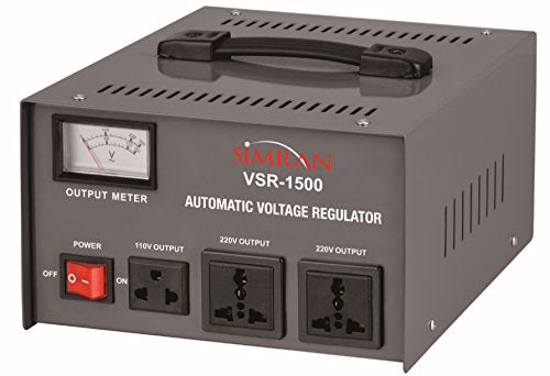 Simran 2000 Watt Step Up/Down Voltage Transformer Converter Box with Built-in Voltage Regulator for 110V-240V