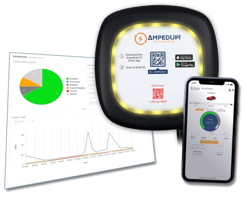 Inteset Wallbox Pulsar Plus 40a EV con AmpedUp! Gestión de redes en la nube para aplicaciones comerciales Cargador monetizable PUP1-U-1-5-AMPEDUP