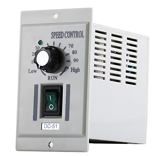 Controlador de Velocidad del Motor de CC Regulador de Velocidad Ajustable Entrada de 110V CA 24V~90V Salida Interruptor de Control de Velocidad del Motor CC