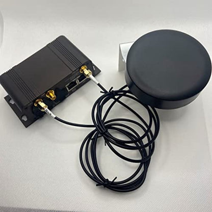 CompuPort MIMO 5G LTE Puck Antena Freq: 2X 698-960/1710-3800MHz con cables macho SMA de 3 pies de doble diversidad cualquier módem SMA LTE.