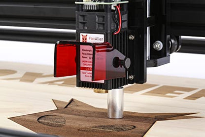 FoxAlien Módulo de grabador de enfoque fijo de 20 W clase 4 450 nm PWM TTL para FoxAlien 3018-SE V2, 4040-XE, LE-4040 CNC máquina de grabado (salida óptica de 5000 mW)