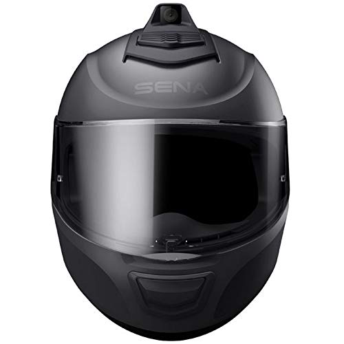 Sena Momentum INC Pro Bluetooth w/Integrated QHD Camera Helmet - Matte Black - XL