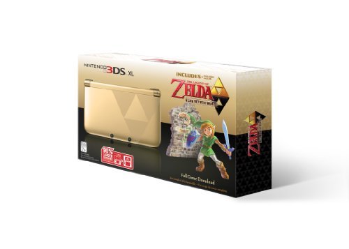 Nintendo 3DS XL Gold/Black - Limited Edition Bundle with The Legend of Zelda: A Link Between Worlds US Version imported SPRSDUGB