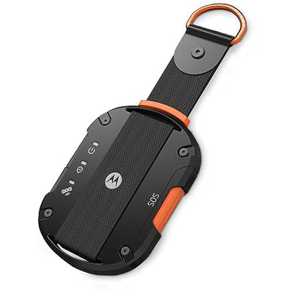 Motorola Defy Satellite Link - Comunicador GPS portátil resistente, mensajero de texto SMS global bidireccional, alerta SOS de emergencia, compatible con Android iOS MDSLEABRONA