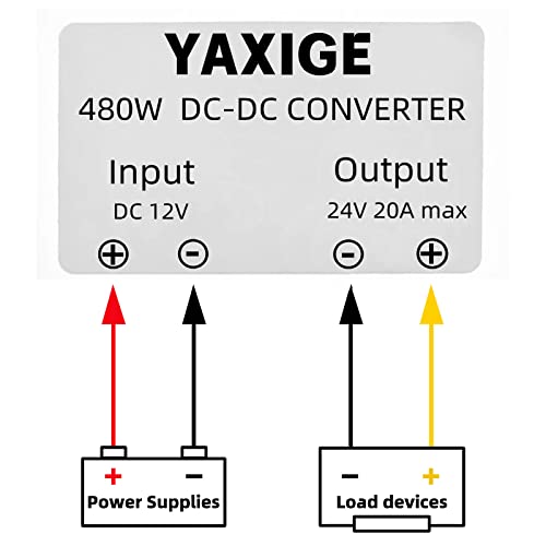 DC 12V a 24V convertidor 20a DC Voltaje Regulador Modulo impermeable para Golf Cart Club Car