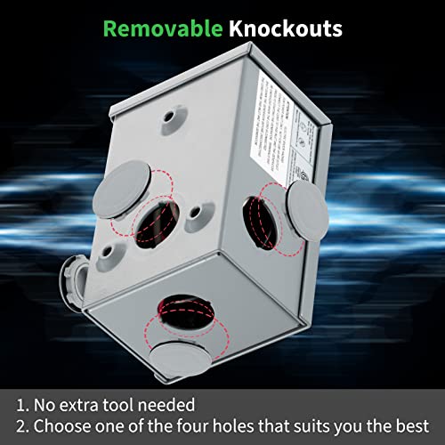 BOYISEN Interruptor de transferencia de generador - Interruptor manual de transferencia de generador de 15 amperios 120 V certificado ETL