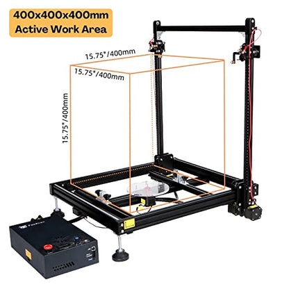 FoxAlien HW40 - Cortador de espuma de alambre caliente CNC, máquina de corte de espuma termocortada para tablero de espuma, EVA, EPP, EPE, alambre de calefacción eléctrico con control de temperatura y pantalla digital de voltaje (15.748 x 15.748 in)