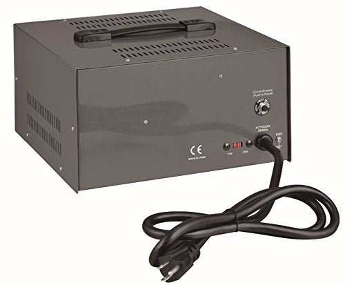 Simran 2000 Watt Step Up/Down Voltage Transformer Converter Box with Built-in Voltage Regulator for 110V-240V