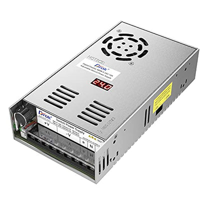 Fuente de alimentación de 24 V, CA 110 V/220 V a CC 0 – 24 V 20 A 480 W Buck convertidor, adaptador ajustable variable regulado 5 V 12 V 24 V Voltaje de conmutación LED Transformador 20 A Cargador para computadora Radio Lab