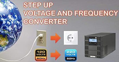 POWER X CHANGER Fuente de alimentación de CA de 220 voltios/60hz a 50Hz - Convertidores de frecuencia y voltaje de 1000 VA/900 W - ‎22050UX-1K