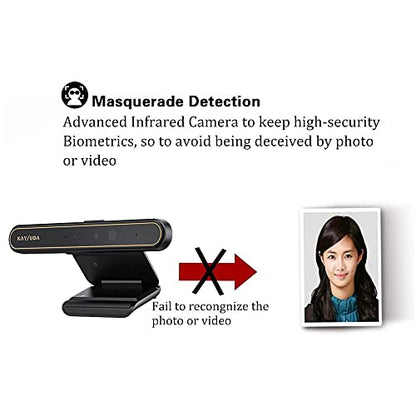 Kaysuda Face Recognition USB IR Camera for Windows Hello Windows 11 RGB 720P Webcam with Microphone Streaming