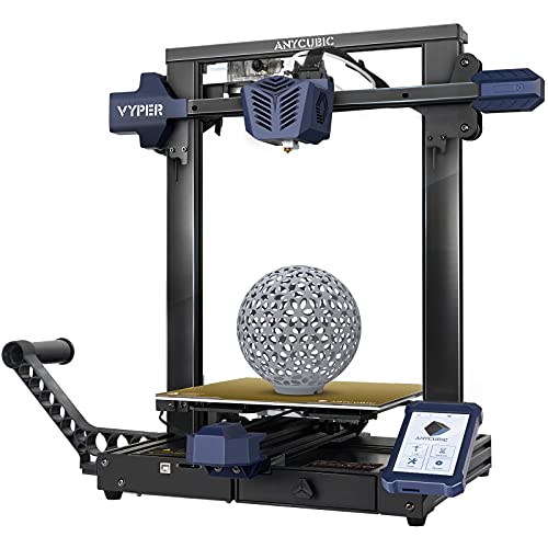 ANYCUBIC Vyper Impresora 3D, actualización de nivelación automática, impresora FDM rápida, diseño de estructura integrada con TMC2209 32 bits de placa base silenciosa, plataforma magnética extraíble, tamaño de impresión de 9.6 x 9.6 x 10.2 pulgadas