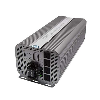 Aims PWRINV10KW12V - Inversor de Potencia sinusoidal Modificado (10.000 W, 12 V, CC a 120 V, CA, con Salidas GFCI y Bloque de terminales de CA
