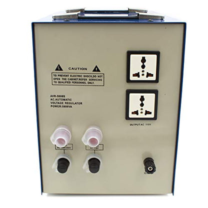 CONVERTIDOR DE VOLTAJE 5000W CON REGULADOR 110V~220V Estabilizador Regulador y Heavy Duty TOPOW