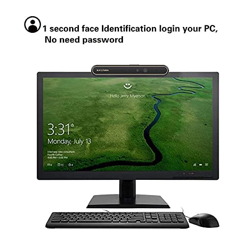 Kaysuda Face Recognition USB IR Camera for Windows Hello Windows 11 RGB 720P Webcam with Microphone Streaming