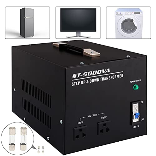 Convertidor de voltaje de 110V a 220V de subir/bajar 5000W de potencia de interruptor de encendido/apagado