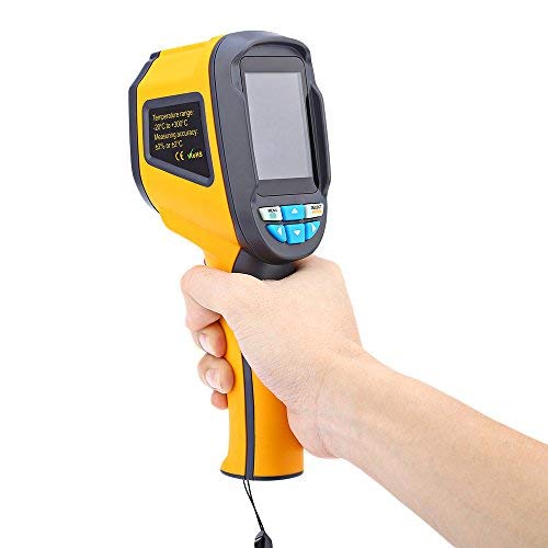 Hti HT-02, infrarrojos (IR) cámara de luz térmica y visible con resolución IR 3600 píxeles y rango de temperatura de -20 ~ 572.0 °F, tasa de actualización de 6 Hz