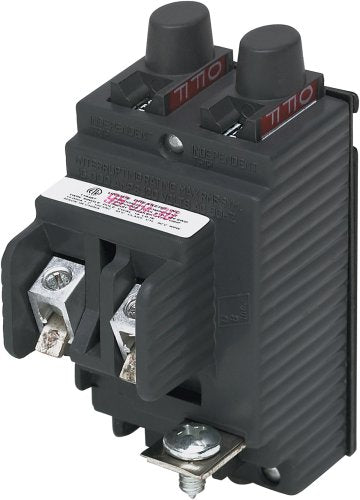 UBIP2020 Nuevo reemplazo pushmático. Disyuntor de un solo polo en tándem de 20 amperios fabricado por Connecticut Electric.