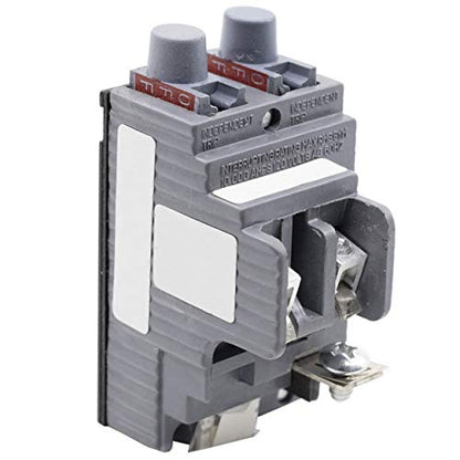 UBIP2020 Nuevo reemplazo pushmático. Disyuntor de un solo polo en tándem de 20 amperios fabricado por Connecticut Electric.