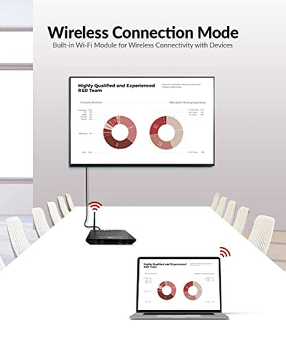Sistema de presentación inalámbrico y con cable AV Access 4K, duplicación de pantalla de conferencias híbrida a través de AirPlay, Miracast, Dongle, no necesita controlador y WiFi, Hub USB 3.0 para sala de reuniones pequeña y mediana