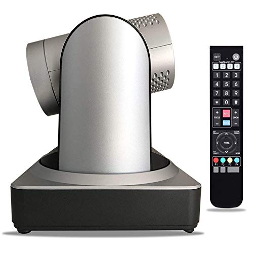 Jimcom PTZ IP Streaming Cámara con salida simultánea USB3.0 y LAN, cámara de videoconferencia con entrada de audio de 0.138 in